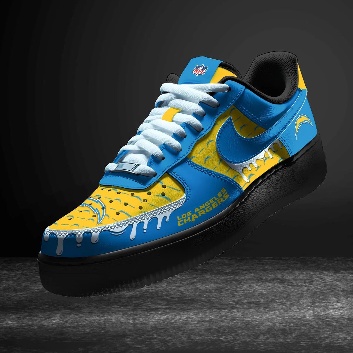Footwearstorm Los Angeles Chargers Air Low-Top Sneakers Shoes For Men And Women 1205155