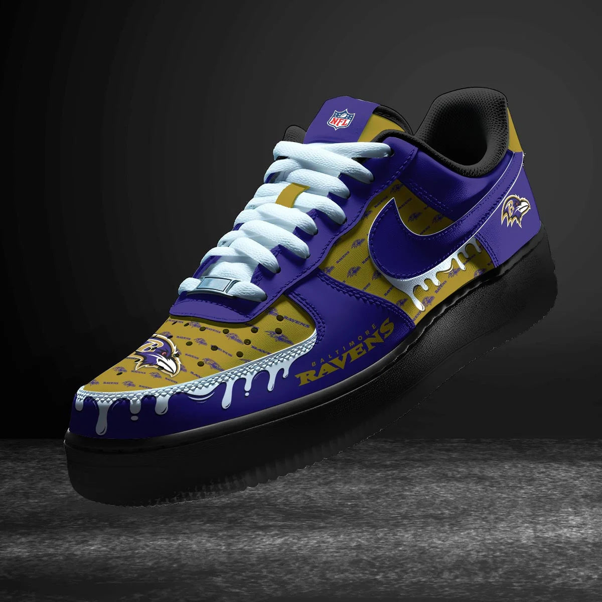 Footwearstorm Baltimore Ravens Air Low-Top Sneakers Shoes For Men And Women 1205166