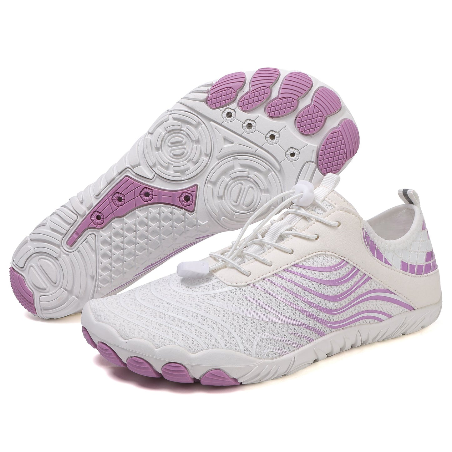Lorax Pro 2.0 Healthy & Non-Slip barefoot Orthotic Shoes - White Purple