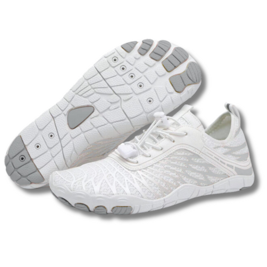 Lorax Pro Healthy & Non-Slip barefoot Orthotic Shoes - White Gray