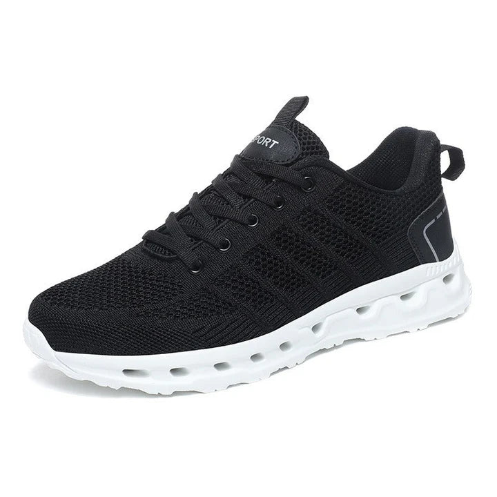 Men's Orthopedic Shoes Walking Athletic Sneakers - Black White
