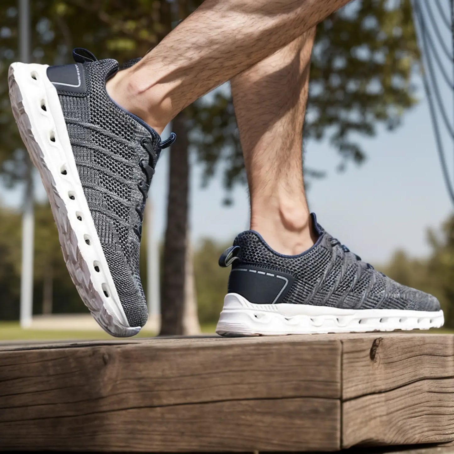 Men's Orthopedic Shoes Walking Athletic Sneakers - Gray