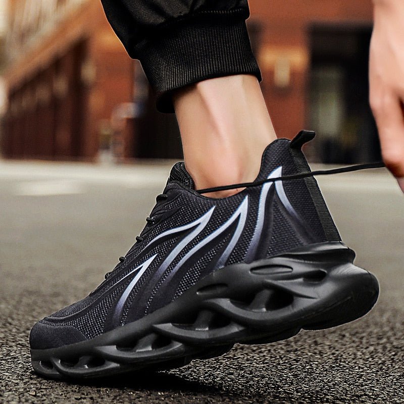 Neuropathy Relief Cushion Trainer's Orthotic Shoes - Black