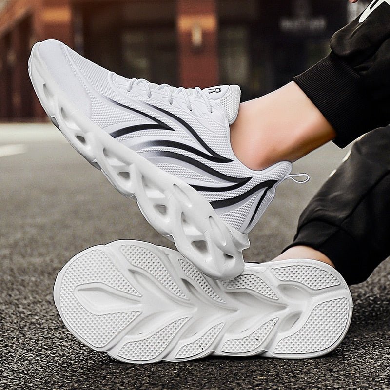 Neuropathy Relief Cushion Trainer's Orthotic Shoes - White