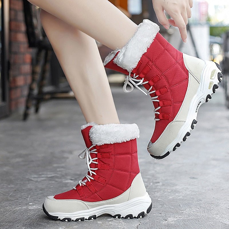 Stormshell Women's Orthotic Shoes Winter Boots - Red