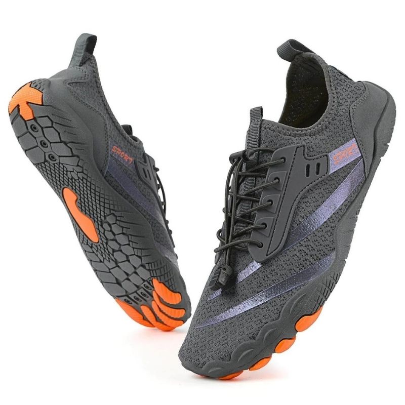 TerraTouch Wide Toe Box Running Orthotic Shoes Healthy & Non-Slip barefoot Orthotic Shoes - Gray