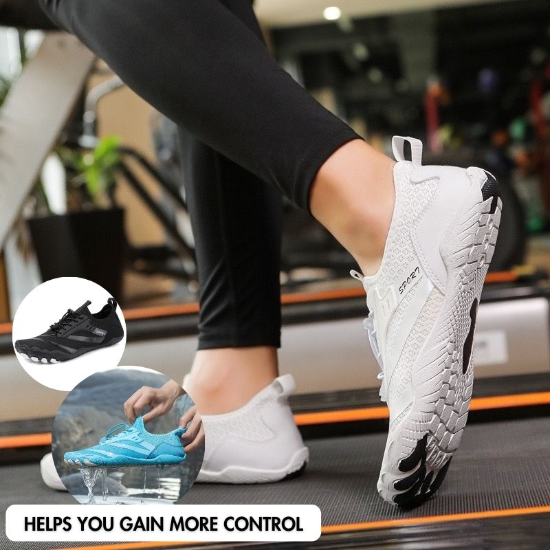 TerraTouch Wide Toe Box Running Orthotic Shoes Healthy & Non-Slip barefoot Orthotic Shoes - White