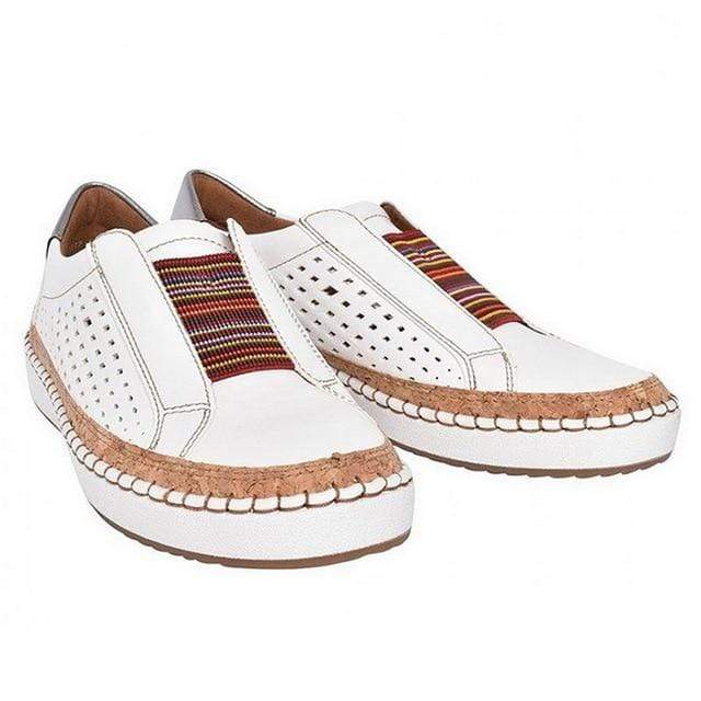 Women's Orthopedic Shoes Slip On Breathable Comfortable Walking Sneakers - White