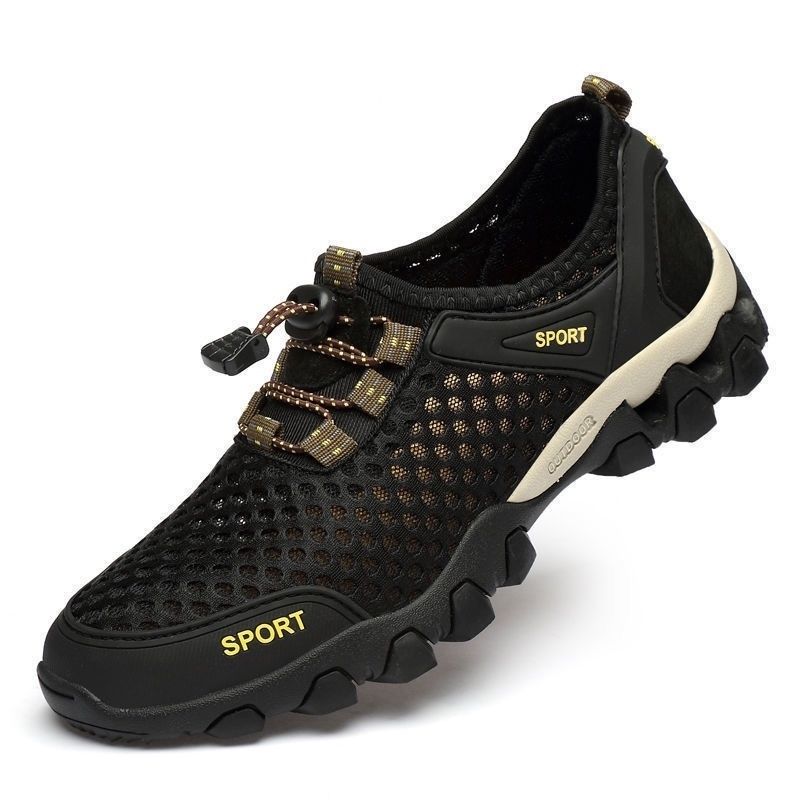 ZenStride Wide Toe Box Hiking Orthotic Shoes Healthy & Non-Slip barefoot Orthotic Shoes - Black