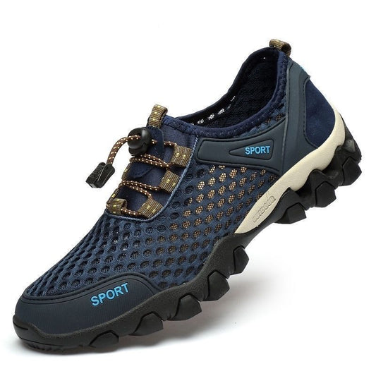 ZenStride Wide Toe Box Hiking Orthotic Shoes Healthy & Non-Slip barefoot Orthotic Shoes - Blue