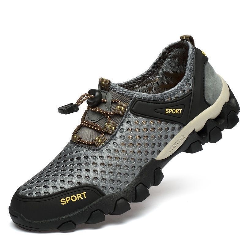 ZenStride Wide Toe Box Hiking Orthotic Shoes Healthy & Non-Slip barefoot Orthotic Shoes - Grey