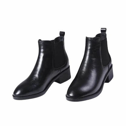 Women's Genuine Leather Non-Slip Thick Sole Chelsea Boots