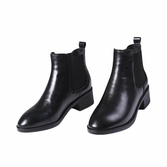 Women's Genuine Leather Non-Slip Thick Sole Chelsea Boots