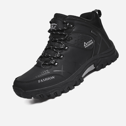 Men's Waterproof Leather Warm Outdoor Hiking Boots Work Shoes Winter Snow Shoes