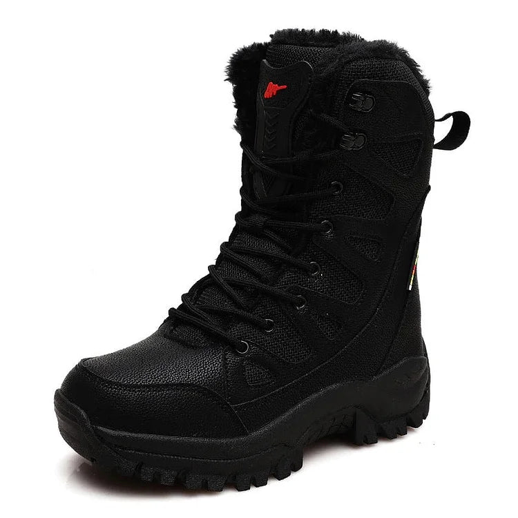 Thickened Velvet High-Top Hiking Snow Boots