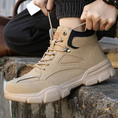 Men Anti-smashing Ankle Boots Steel Toe Orthopedic Safety Shoes