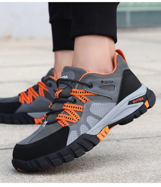 Orthopedic Shoes Men Steel Toe Lace Puncture-Proof Work