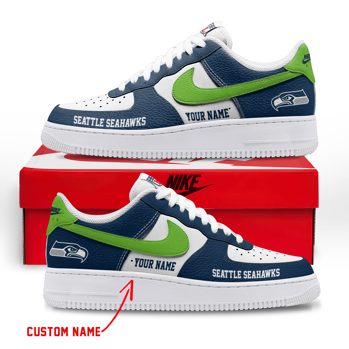 Footwearstorm Seattle Seahawks Low-Top Sneakers Shoes For Men And Women 2808226