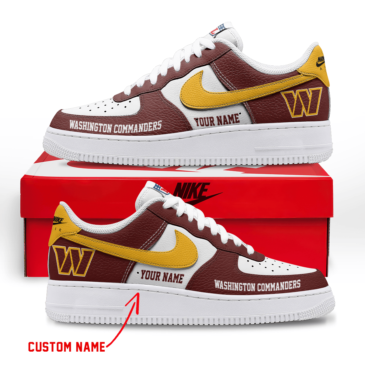 Footwearstorm Washington Commanders Low-Top Sneakers Shoes For Men And Women 2808218