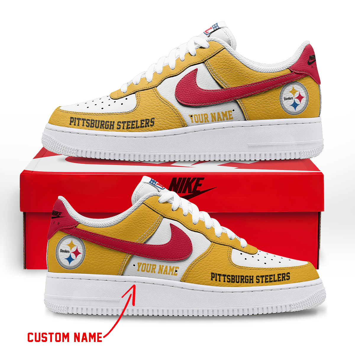 Footwearstorm Pittsburgh Steelers Low-Top Sneakers Shoes For Men And Women 2808222