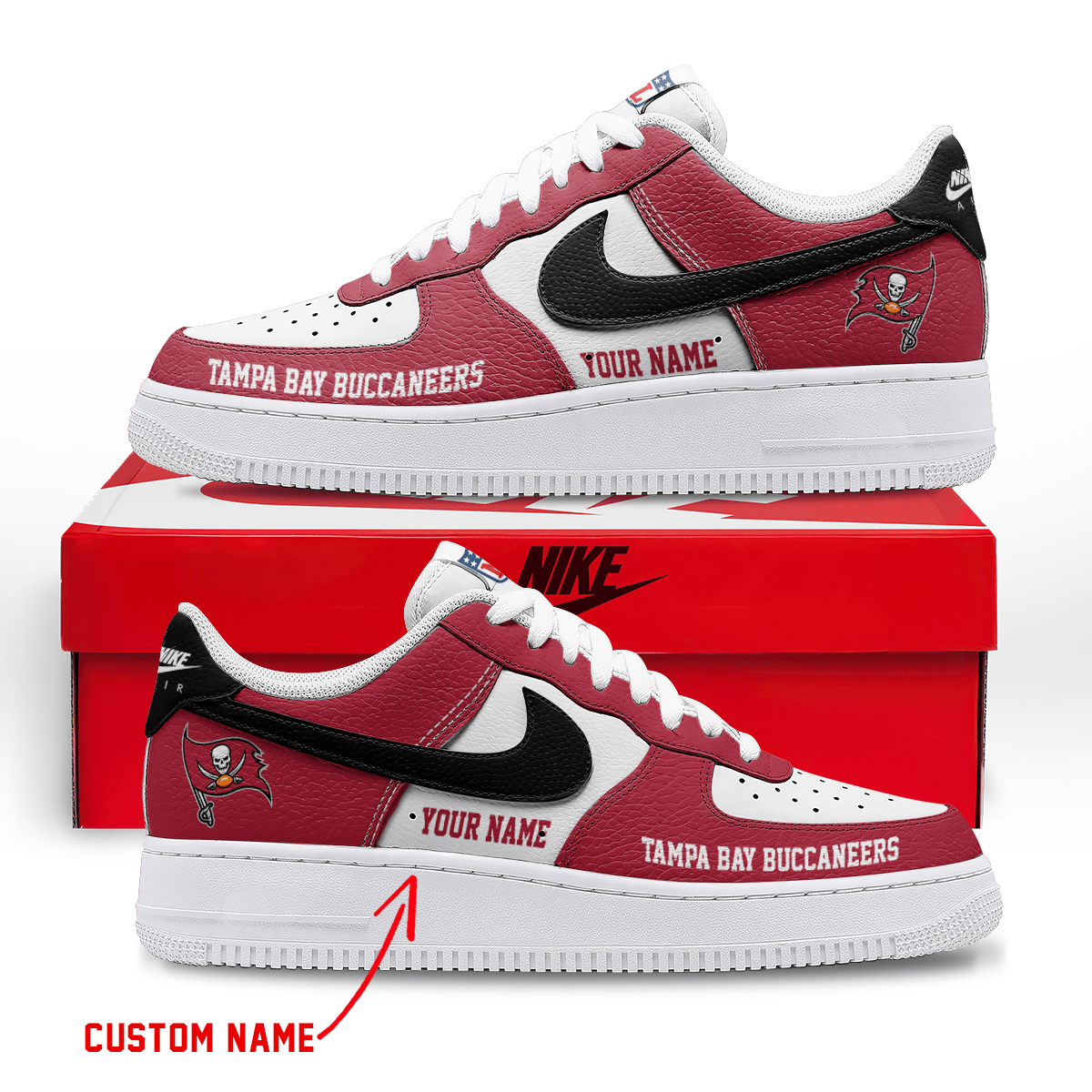 Footwearstorm Tampa Bay Buccaneers Low-Top Sneakers Shoes For Men And Women 2808255