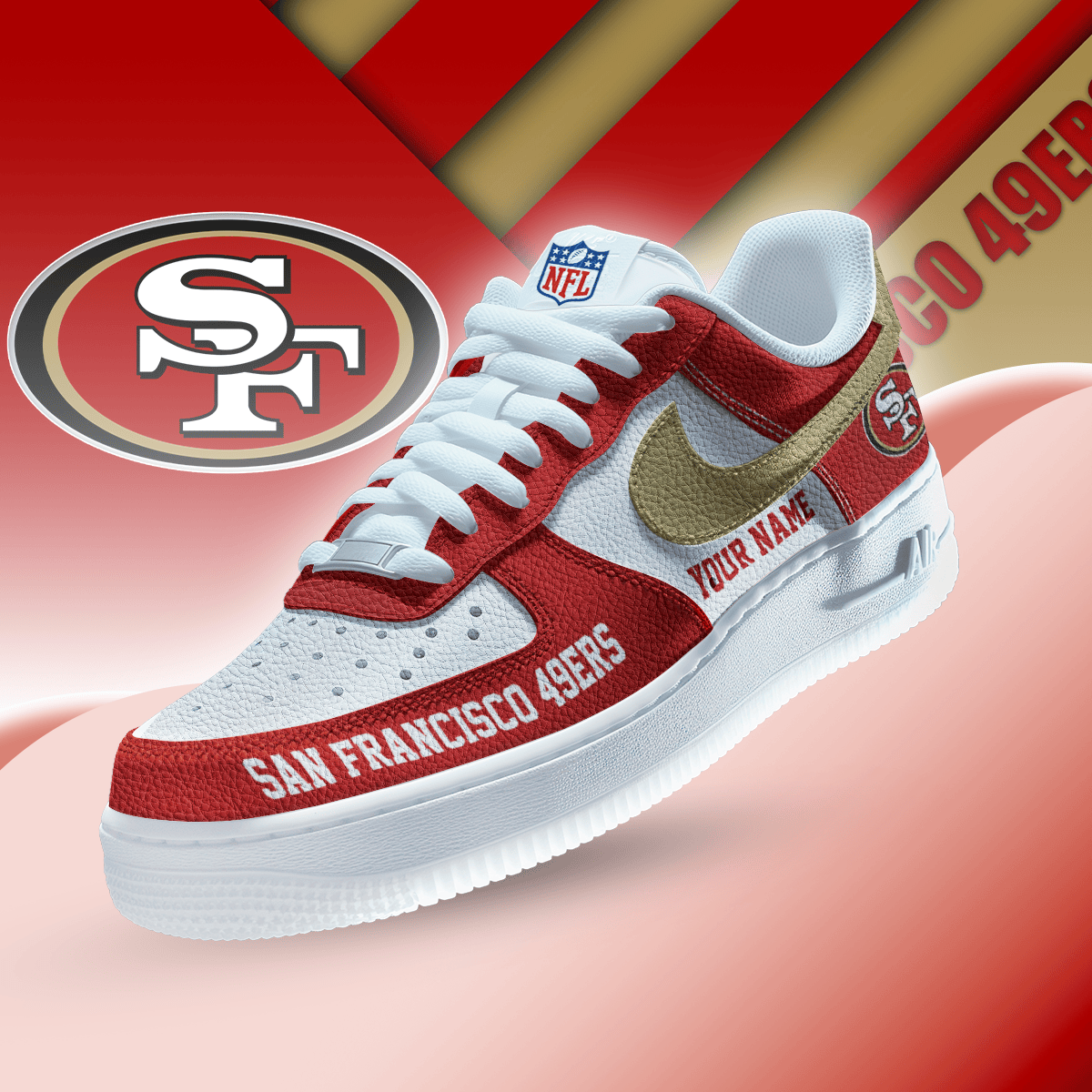Footwearstorm San Francisco 49ers Low-Top Sneakers Shoes For Men And Women 2808237