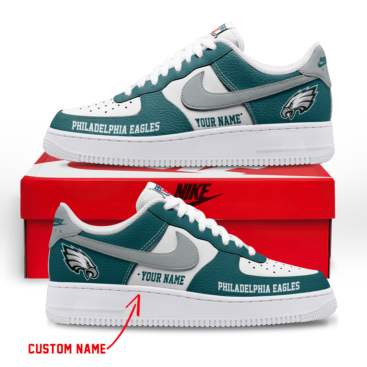Footwearstorm Philadelphia Eagles Low-Top Sneakers Shoes For Men And Women 2808223