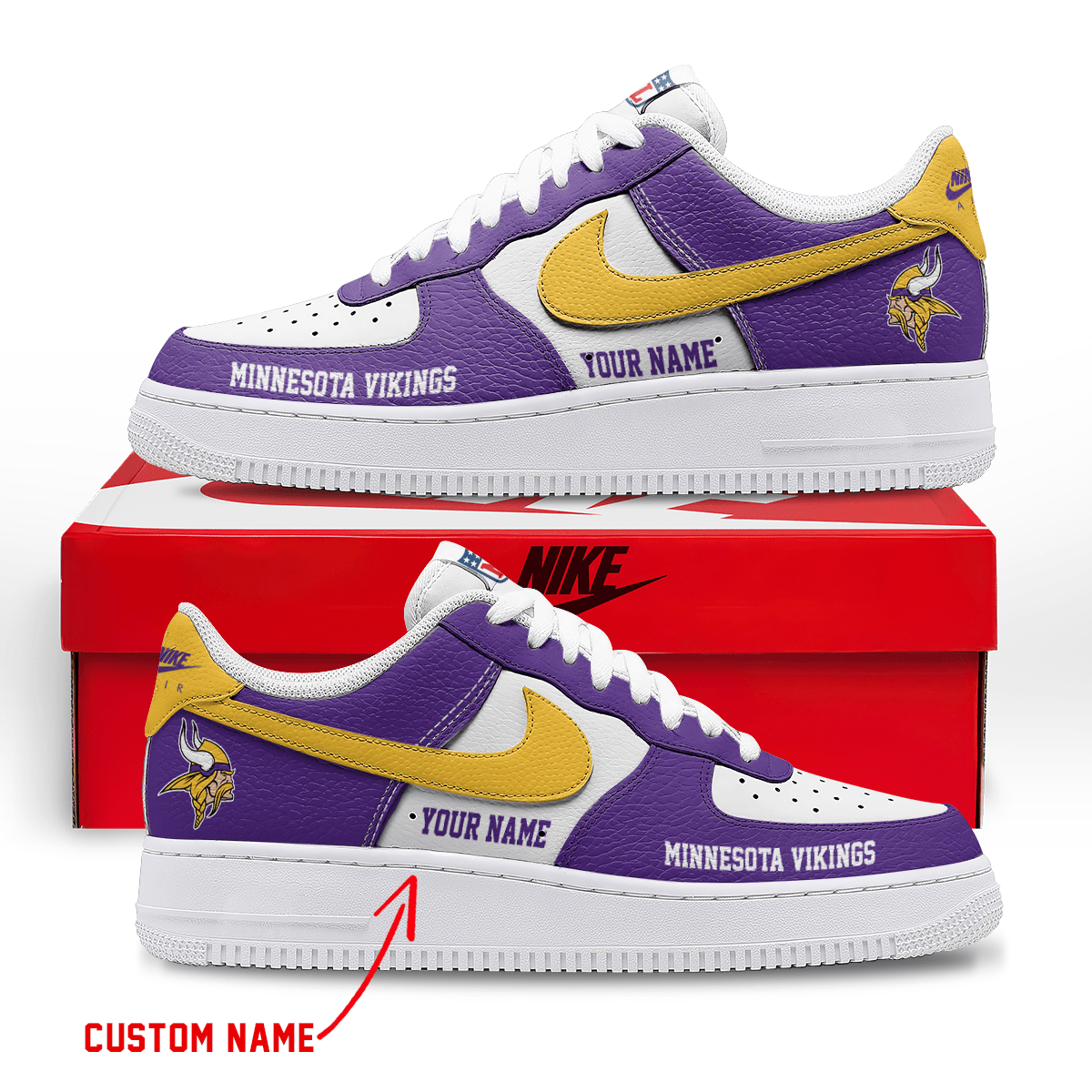 Footwearstorm Minnesota Vikings Low-Top Sneakers Shoes For Men And Women 2808228