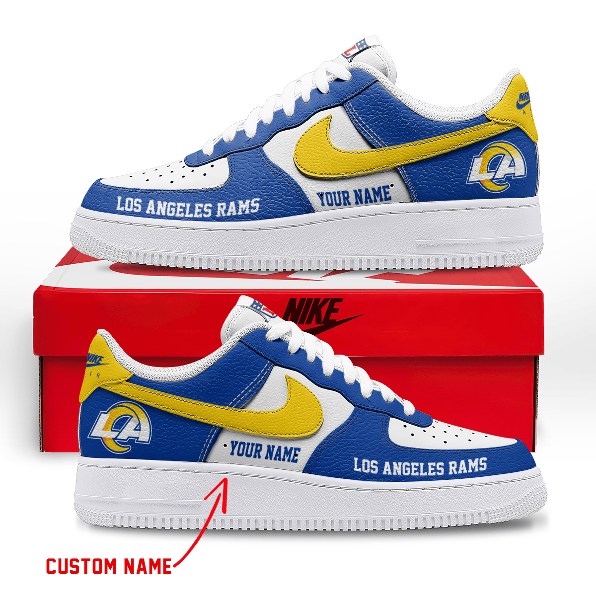 Footwearstorm Los Angeles Rams Low-Top Sneakers Shoes For Men And Women 2808238