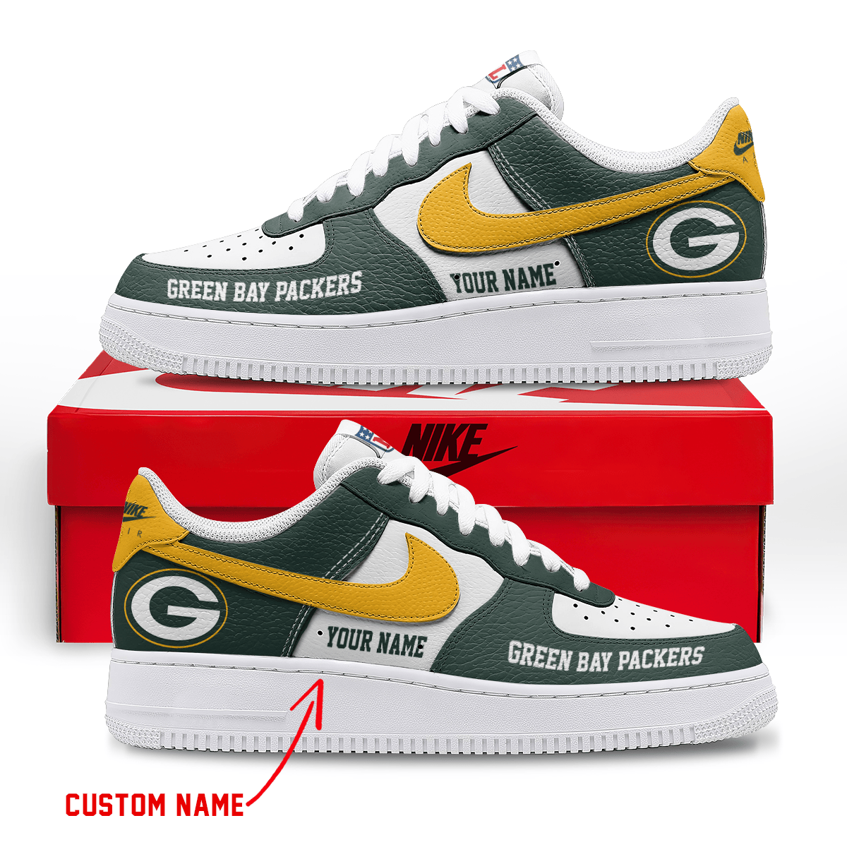 Footwearstorm Green Bay Packers Low-Top Sneakers Shoes For Men And Women 2808233