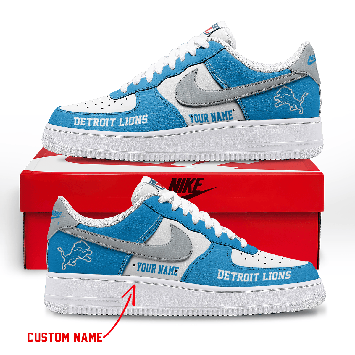 Footwearstorm Detroit Lions Low-Top Sneakers Shoes For Men And Women 2808214