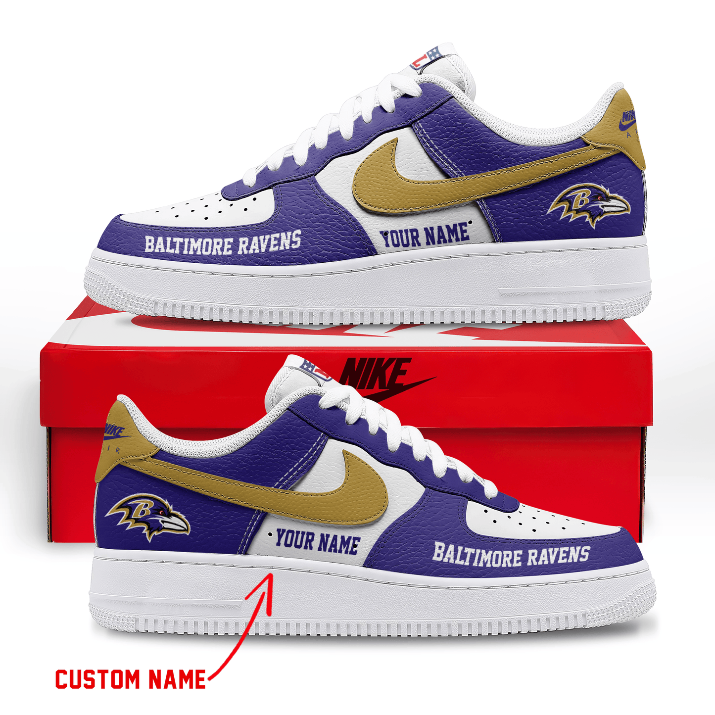 Footwearstorm Baltimore Ravens Low-Top Sneakers Shoes For Men And Women 2808213
