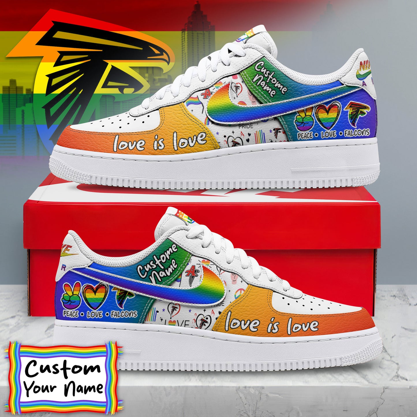 Footwearstorm Atlanta Falcons Low-Top Sneakers Shoes For Men And Women 2808257