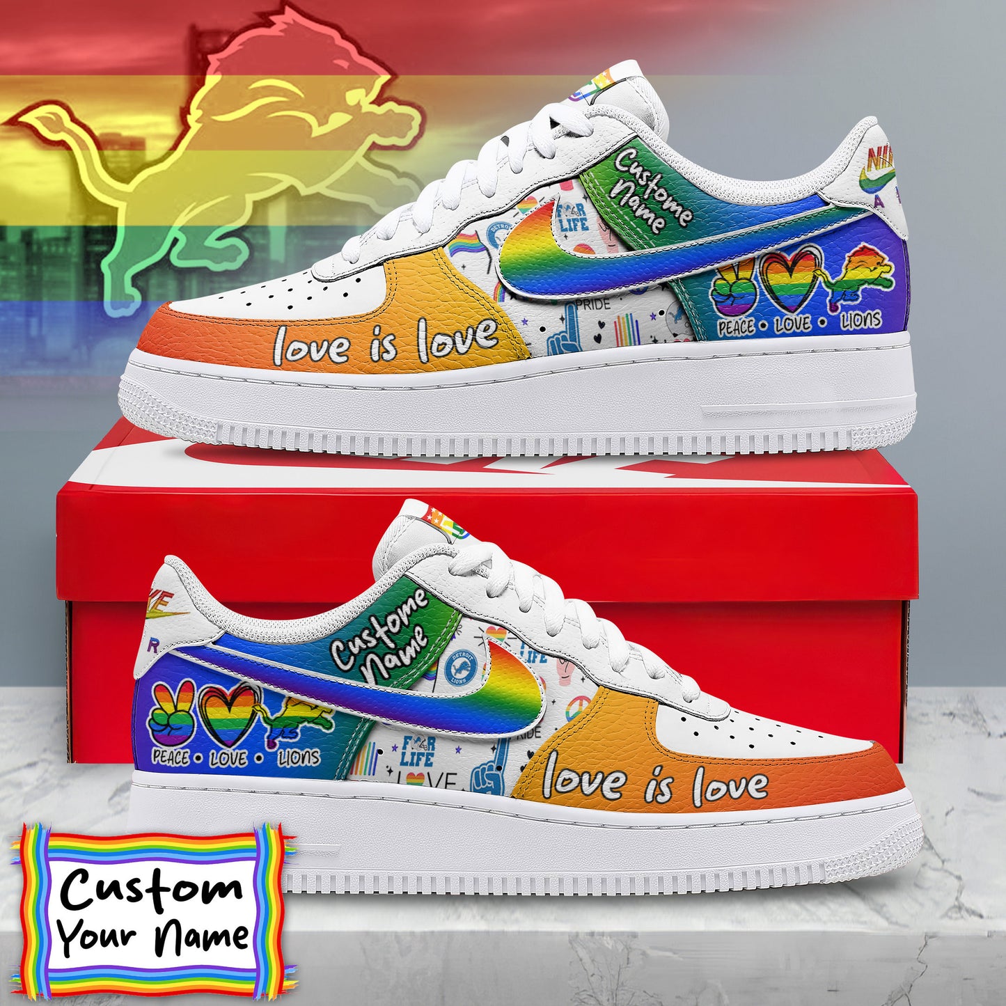Footwearstorm Detroit Lions Low-Top Sneakers Shoes For Men And Women 2808266