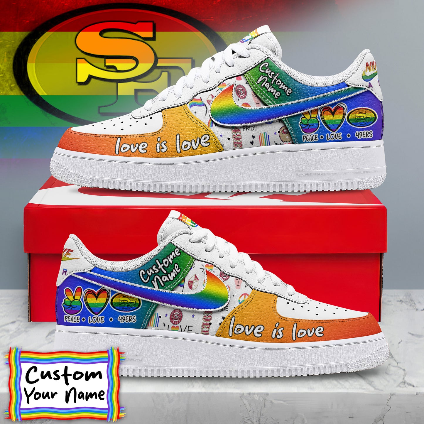 Footwearstorm San Francisco 49ers Low-Top Sneakers Shoes For Men And Women 2808290