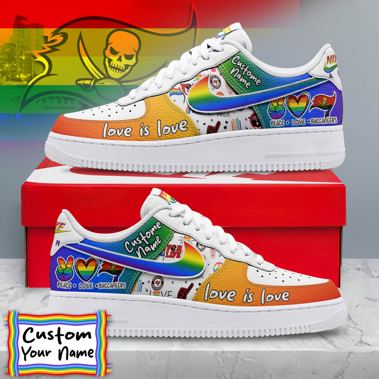 Footwearstorm Tampa Bay Buccaneers Low-Top Sneakers Shoes For Men And Women 2808278