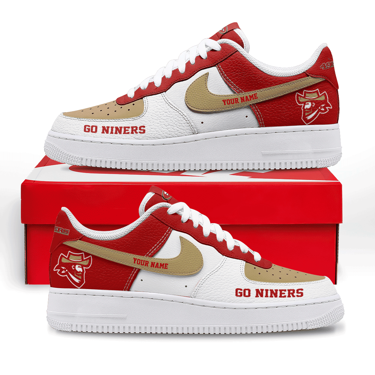 Footwearstorm San Francisco 49ers Low-Top Sneakers Shoes For Men And Women 2808285