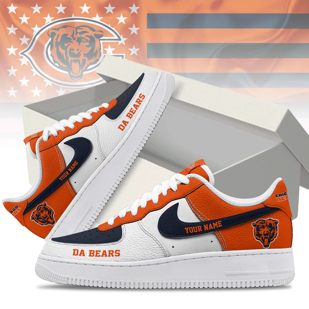 Footwearstorm Chicago Bears Low-Top Sneakers Shoes For Men And Women 2808243