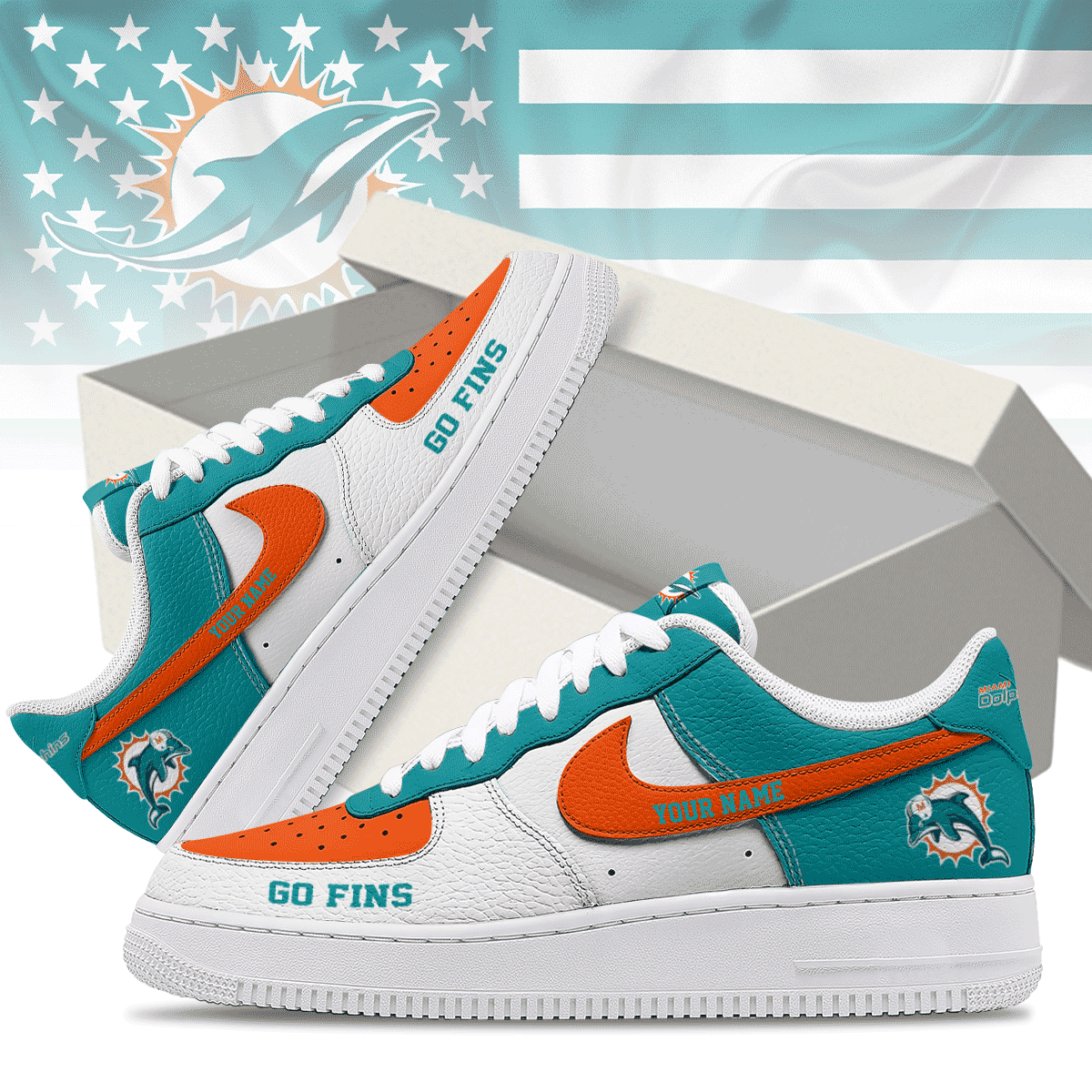 Footwearstorm Miami Dolphins Low-Top Sneakers Shoes For Men And Women 2808229