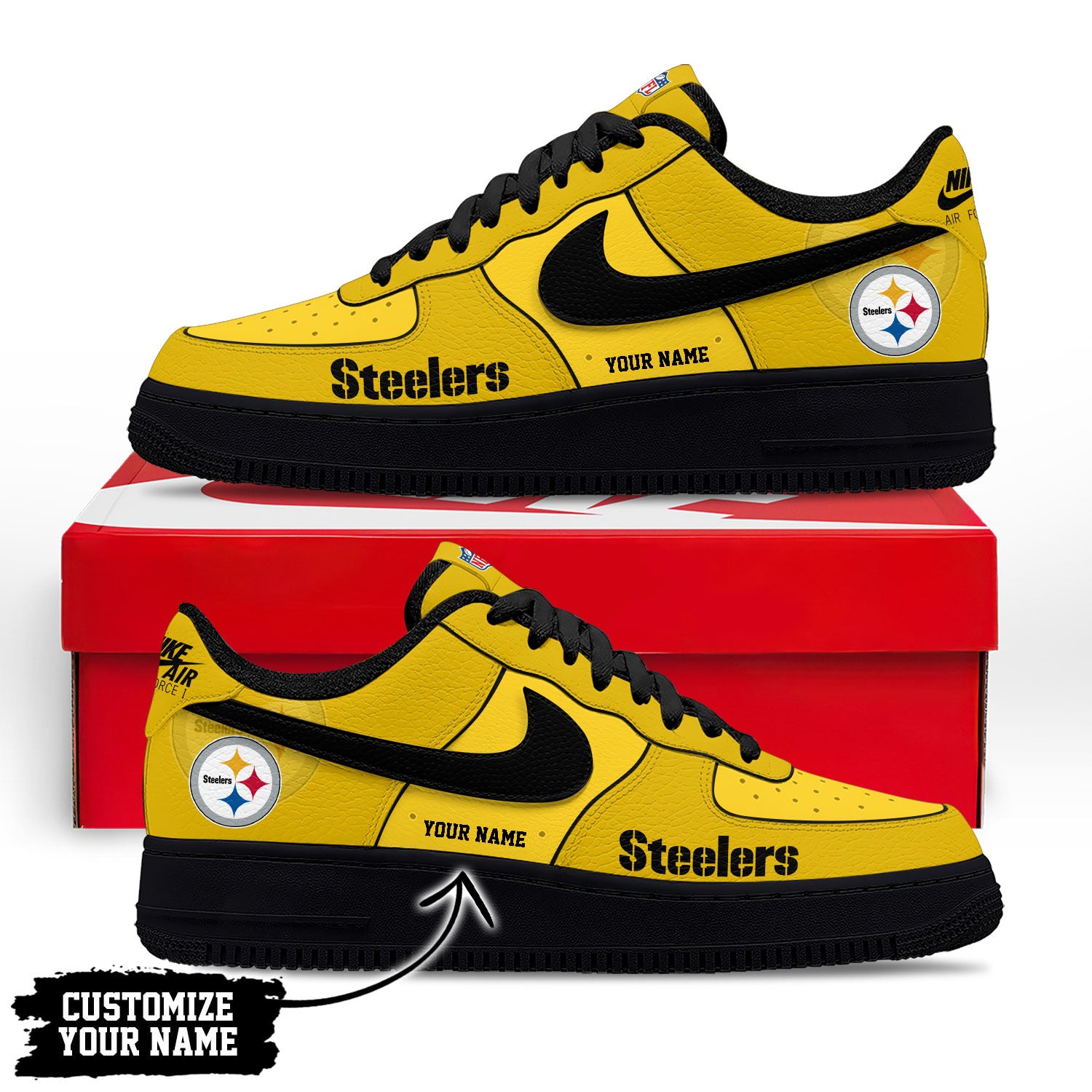 Footwearstorm Pittsburgh Steelers Low-Top Sneakers Shoes For Men And Women 280824