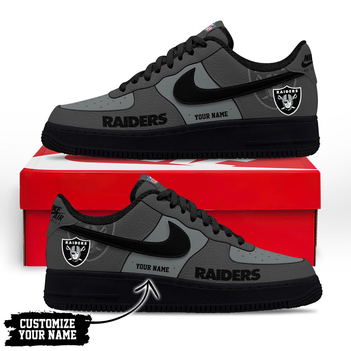 Footwearstorm Las Vegas Raiders Low-Top Sneakers Shoes For Men And Women 280848