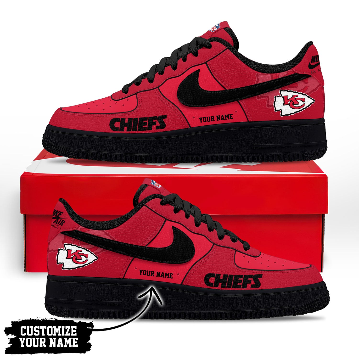 Footwearstorm Kansas City Chiefs Low-Top Sneakers Shoes For Men And Women 280882