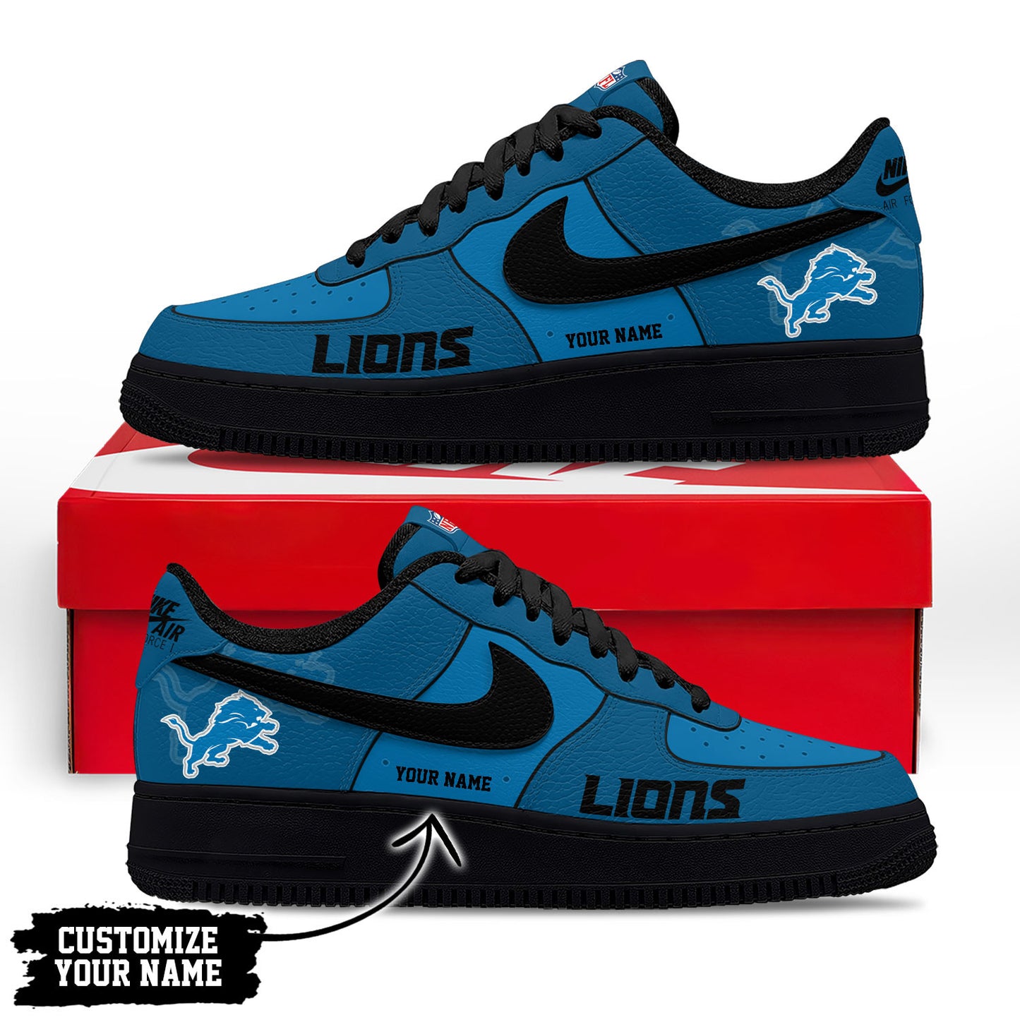 Footwearstorm Detroit Lions Low-Top Sneakers Shoes For Men And Women 28082