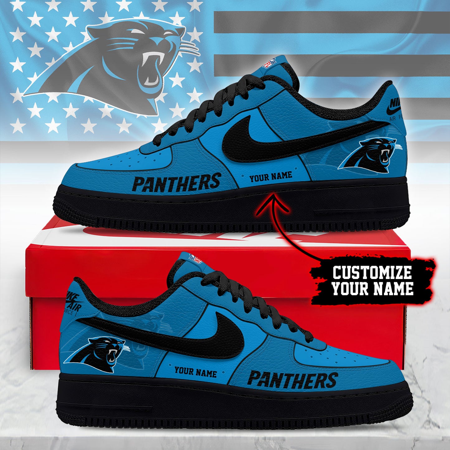Footwearstorm Carolina Panthers Low-Top Sneakers Shoes For Men And Women 28088