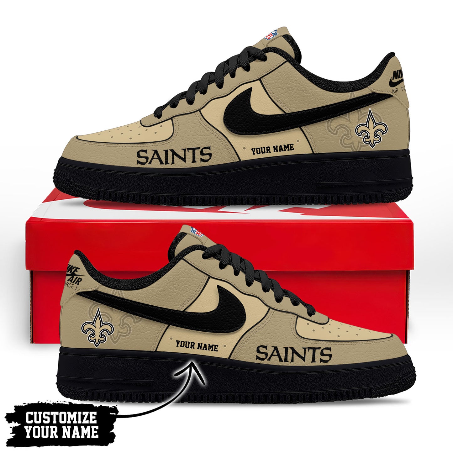 Footwearstorm New Orleans Saints Low-Top Sneakers Shoes For Men And Women 280879