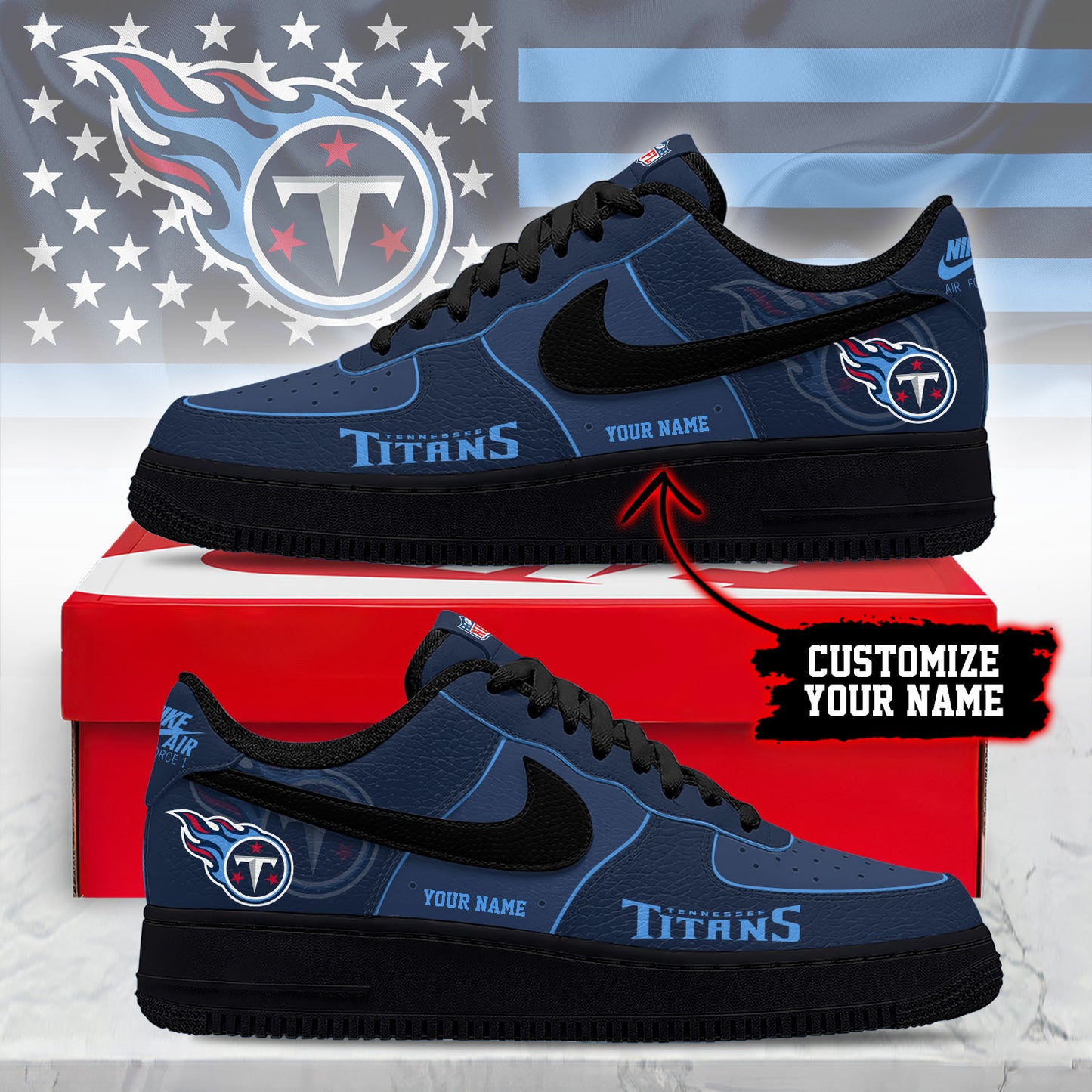 Footwearstorm Tennessee Titans Low-Top Sneakers Shoes For Men And Women 280812