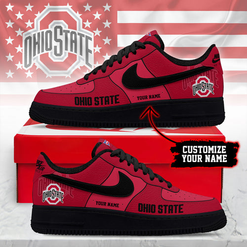Footwearstorm Ohio State Buckeyes Low-Top Sneakers Shoes For Men And Women 280844