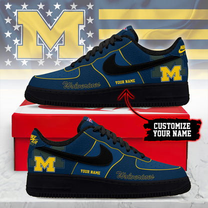 Footwearstorm Michigan Wolverines Low-Top Sneakers Shoes For Men And Women 280826
