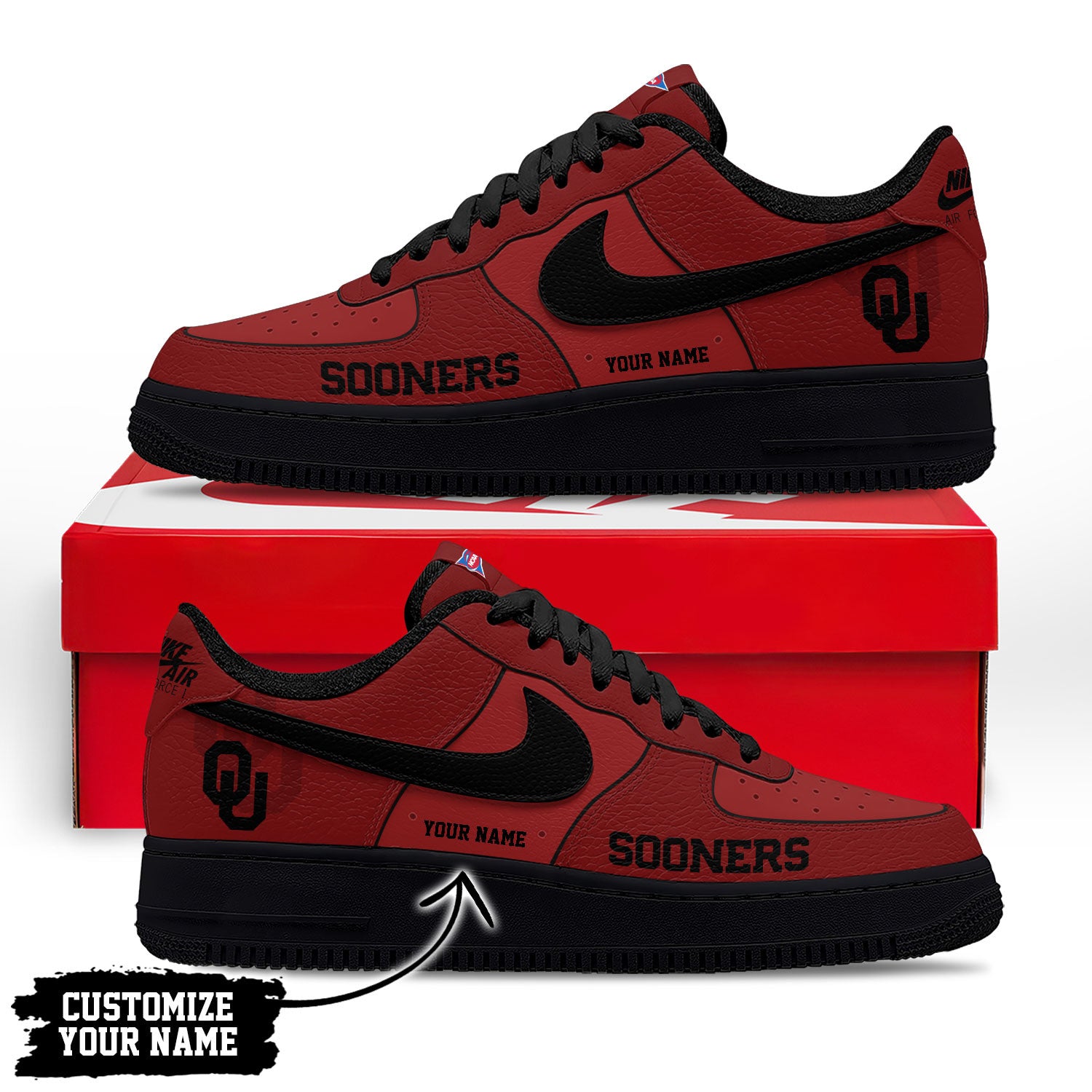 Footwearstorm Oklahoma Sooners Low-Top Sneakers Shoes For Men And Women 28085
