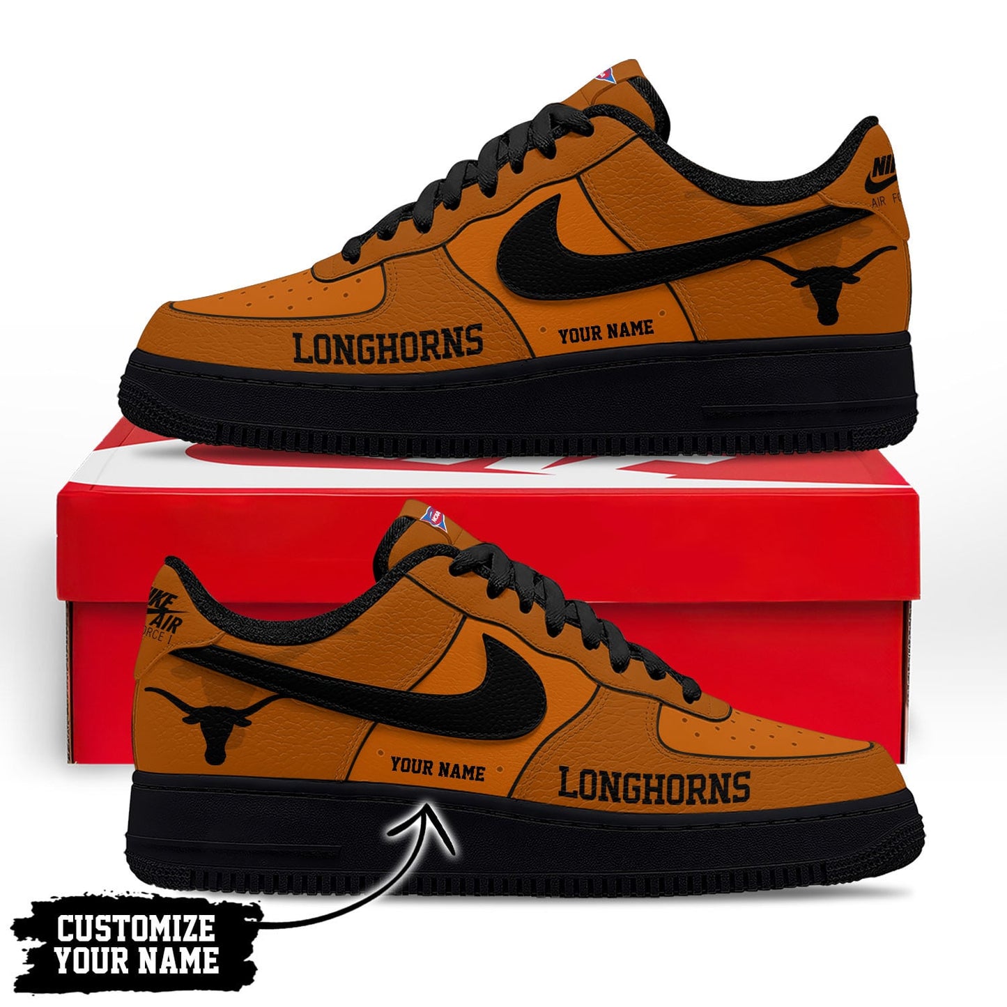 Footwearstorm Texas Longhorns Low-Top Sneakers Shoes For Men And Women 280813
